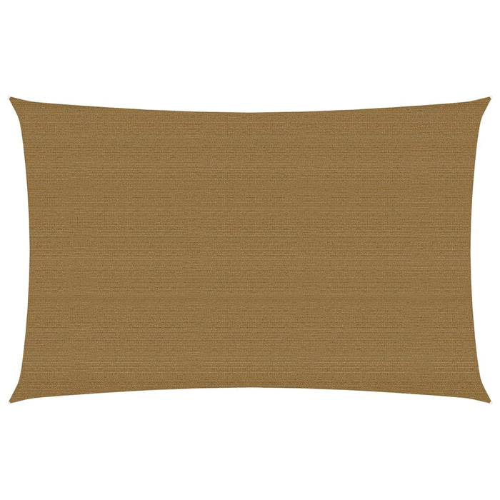 vidaXL Sunshade Sail 160 g/m² Taupe 2.5x4.5 m HDPE