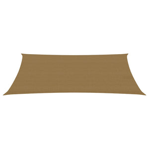 vidaXL Sunshade Sail 160 g/m² Taupe 2.5x4.5 m HDPE