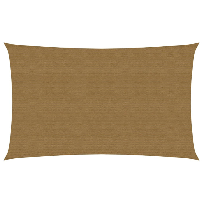 vidaXL Sunshade Sail 160 g/m² Taupe 2.5x5 m HDPE