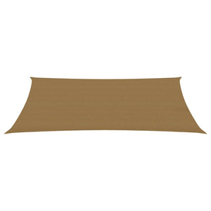 vidaXL Sunshade Sail 160 g/m² Taupe 2.5x5 m HDPE