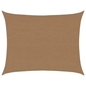 vidaXL Sunshade Sail 160 g/m² Taupe 6x7 m HDPE