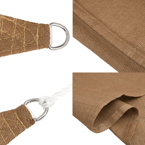 vidaXL Sunshade Sail 160 g/m² Taupe 6x7 m HDPE