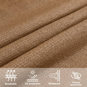 vidaXL Sunshade Sail 160 g/m² Taupe 6x7 m HDPE