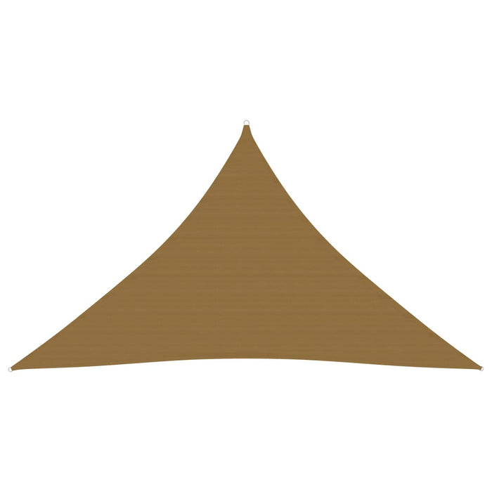 vidaXL Sunshade Sail 160 g/m² Taupe 3.5x3.5x4.9 m HDPE