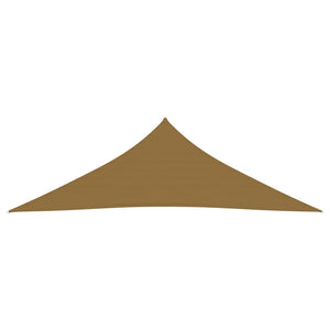 vidaXL Sunshade Sail 160 g/m² Taupe 3.5x3.5x4.9 m HDPE