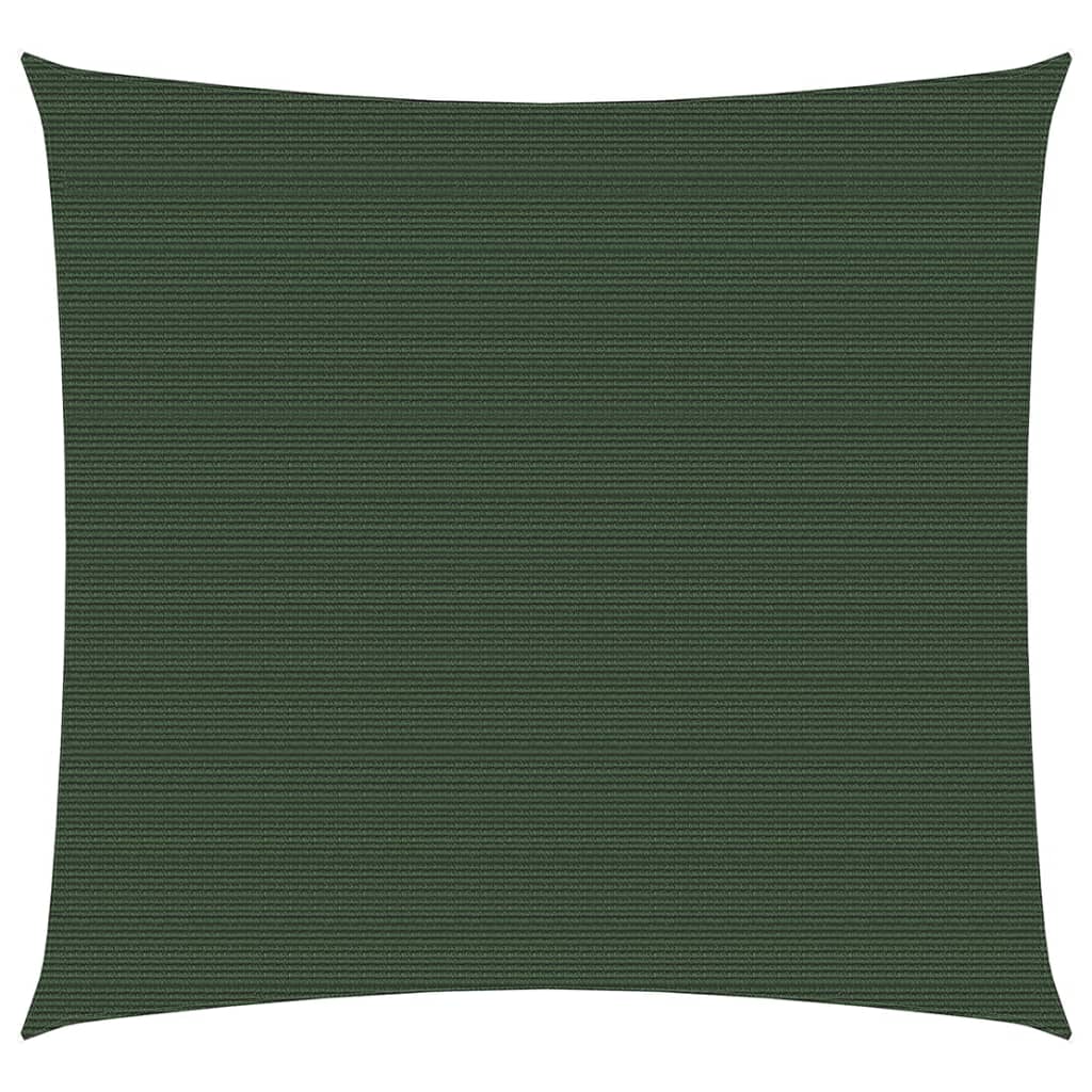 vidaXL Sunshade Sail 160 g/m² Dark Green 4.5x4.5 m HDPE