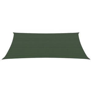 vidaXL Sunshade Sail 160 g/m² Dark Green 2.5x3.5 m HDPE