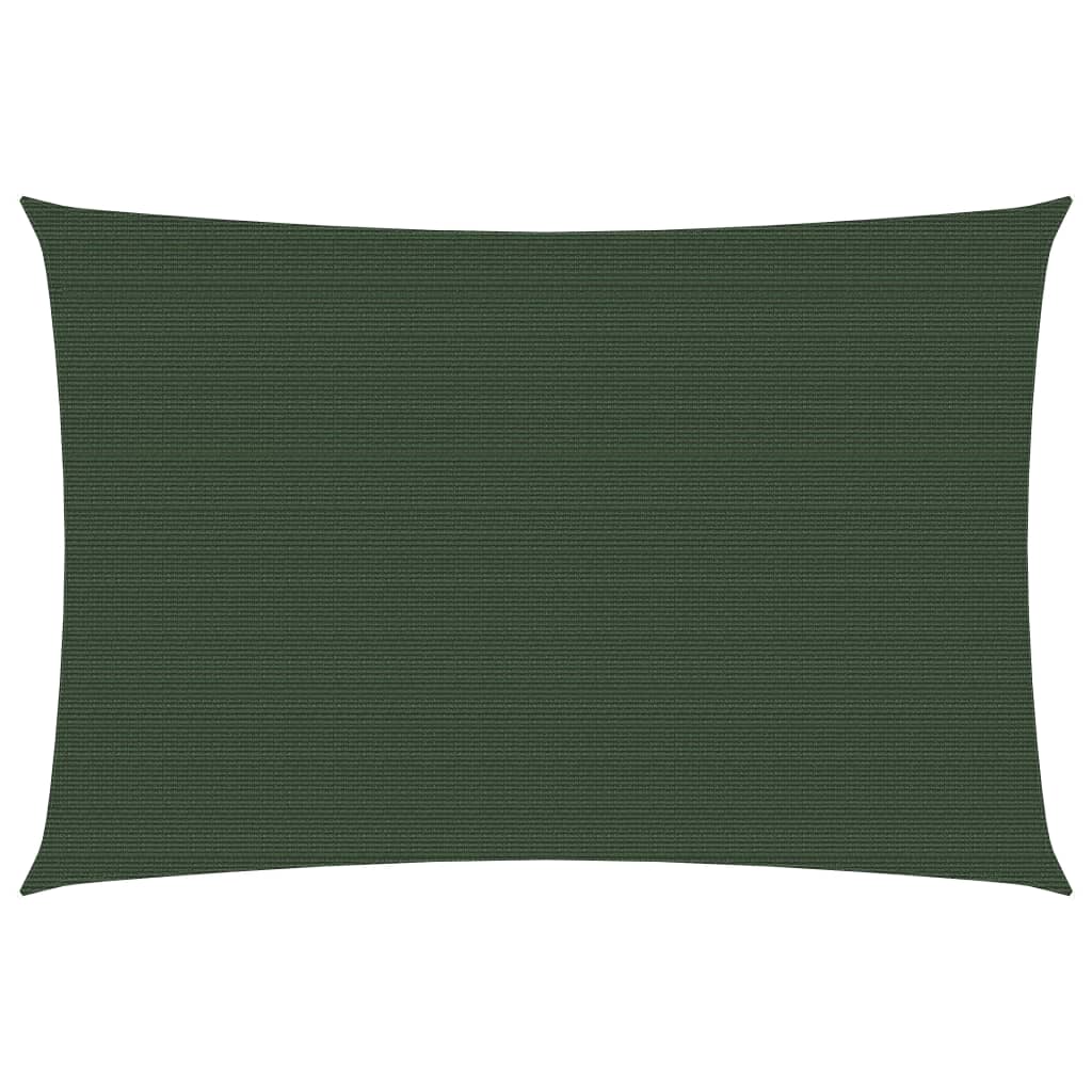 vidaXL Sunshade Sail 160 g/m² Dark Green 2.5x4 m HDPE