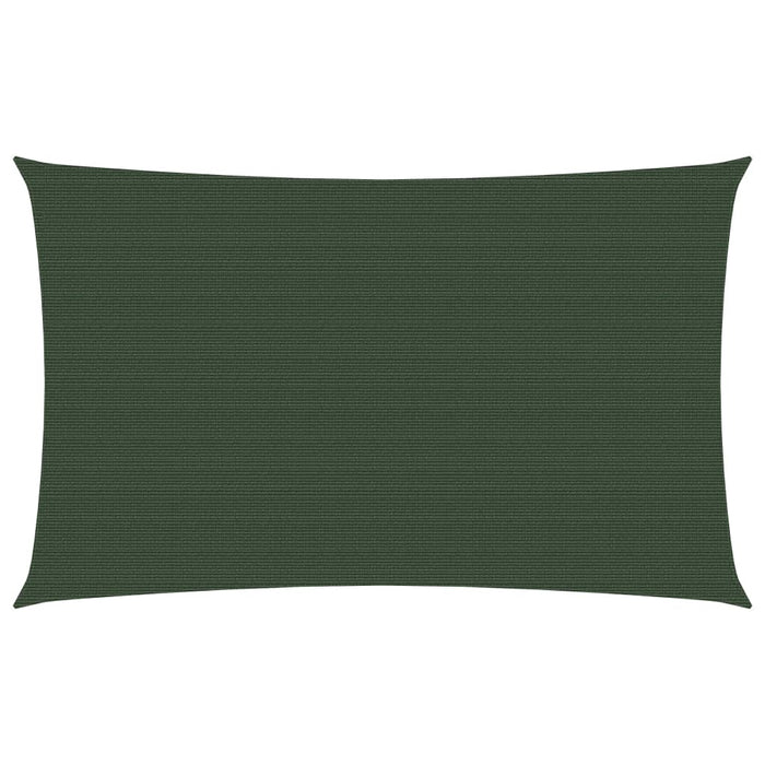 vidaXL Sunshade Sail 160 g/m² Dark Green 3.5x5 m HDPE