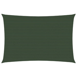 vidaXL Sunshade Sail 160 g/m² Dark Green 6x7 m HDPE