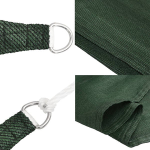 vidaXL Sunshade Sail 160 g/m² Dark Green 6x7 m HDPE