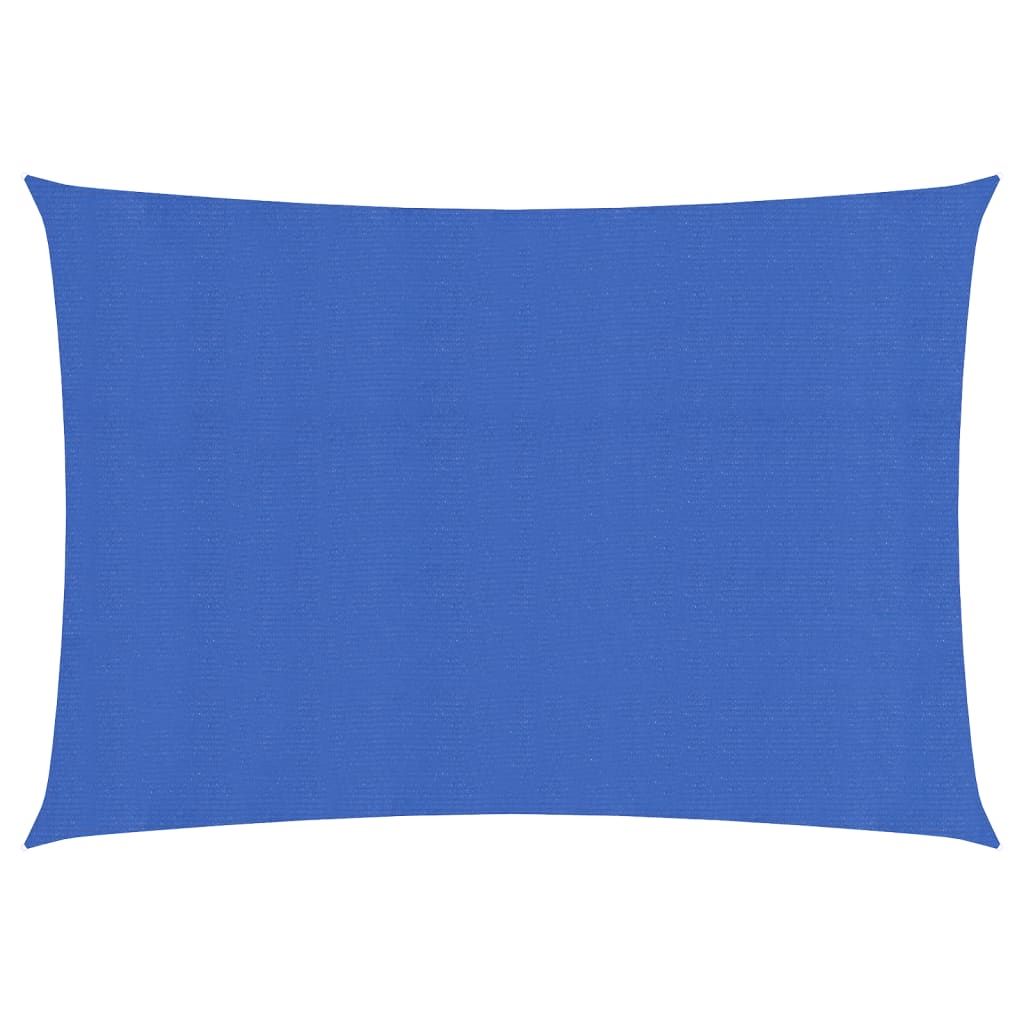 vidaXL Sunshade Sail 160 g/m² Rectangular Blue 2.5x5 m HDPE