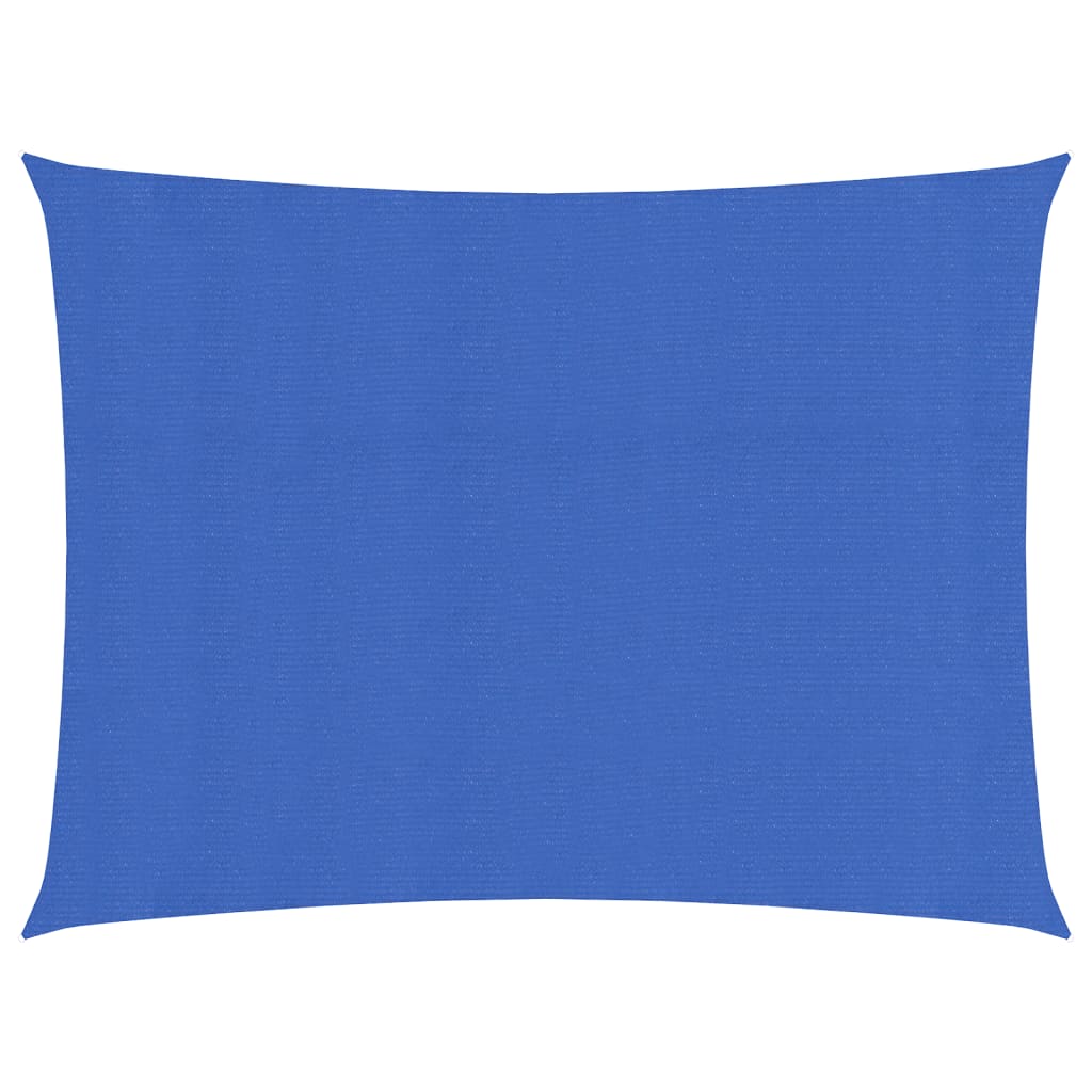 vidaXL Sunshade Sail 160 g/m² Rectangular Blue 3.5x4.5 m HDPE