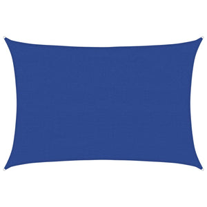 vidaXL Sunshade Sail 160 g/m² Rectangular Blue 4x6 m HDPE