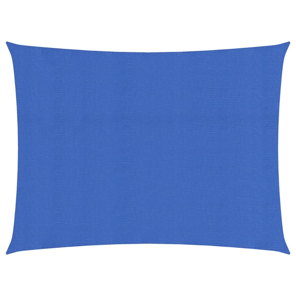 vidaXL Sunshade Sail 160 g/m² Rectangular Blue 5x6 m HDPE