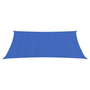 vidaXL Sunshade Sail 160 g/m² Rectangular Blue 5x6 m HDPE