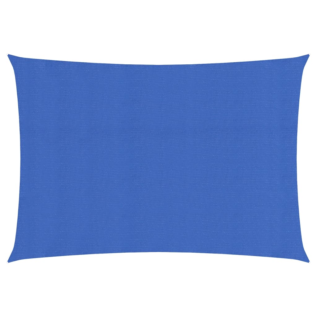 vidaXL Sunshade Sail 160 g/m² Rectangular Blue 5x7 m HDPE