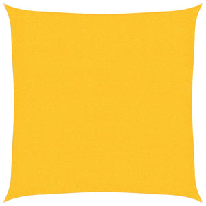 vidaXL Sunshade Sail 160 g/m² Yellow 2.5x2.5 m HDPE