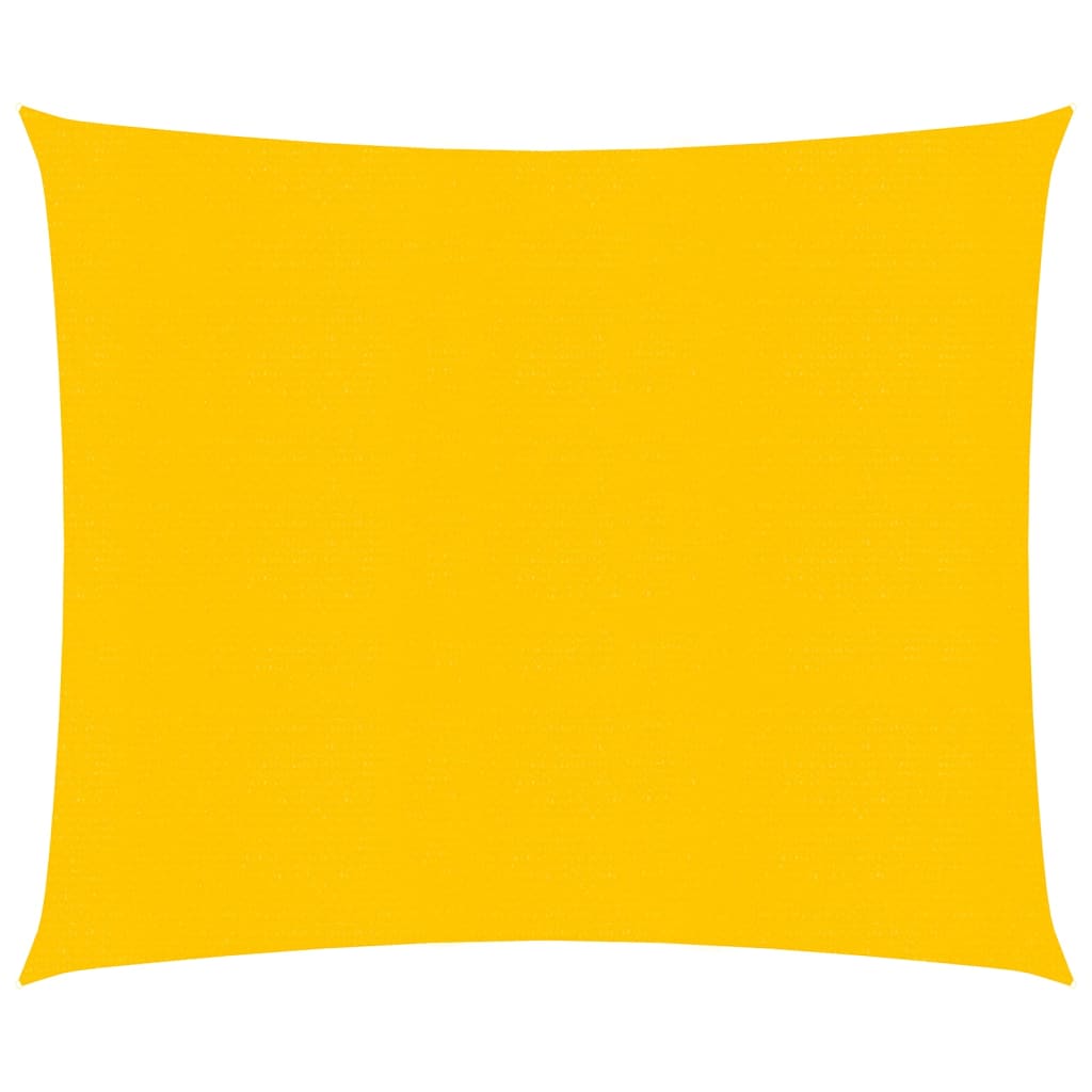 vidaXL Sunshade Sail 160 g/m² Square Yellow 5x5 m HDPE