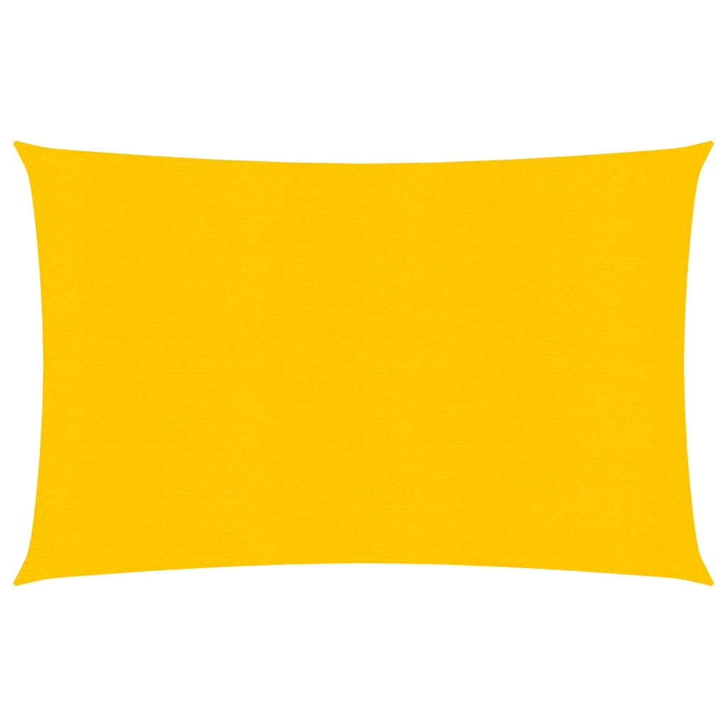 vidaXL Sunshade Sail 160 g/m² Rectangular Yellow 2x3 m HDPE