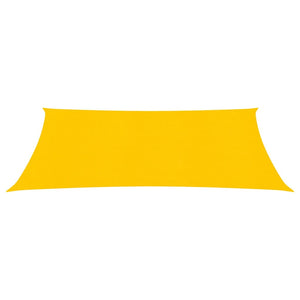 vidaXL Sunshade Sail 160 g/m² Yellow 2x5 m HDPE