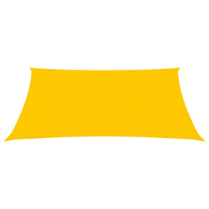 vidaXL Sunshade Sail 160 g/m² Yellow 2.5x3 m HDPE