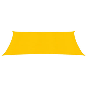 vidaXL Sunshade Sail 160 g/m² Yellow 2.5x3.5 m HDPE