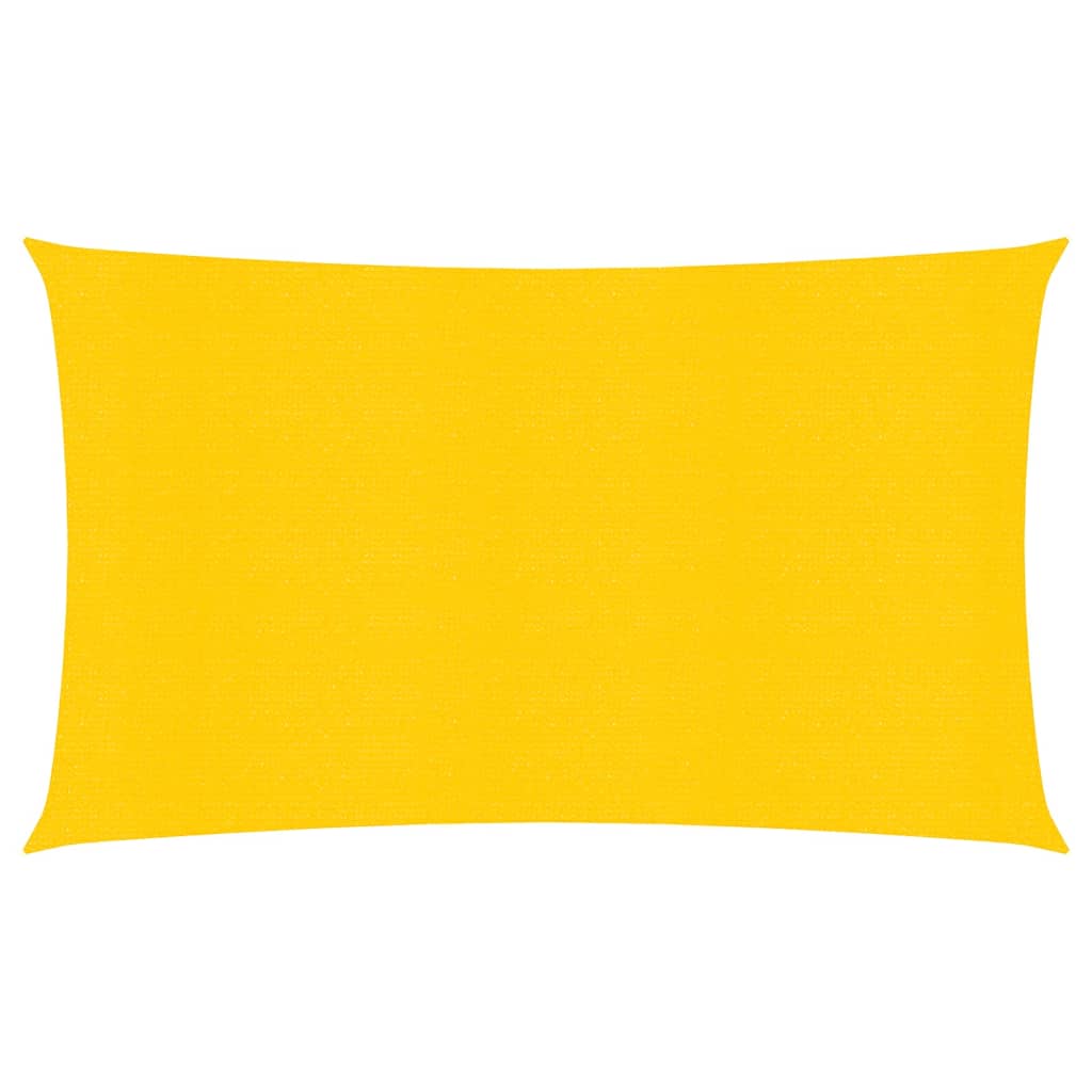 vidaXL Sunshade Sail 160 g/m² Yellow 2.5x5 m HDPE