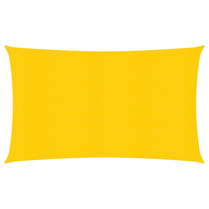 vidaXL Sunshade Sail 160 g/m² Yellow 2.5x5 m HDPE