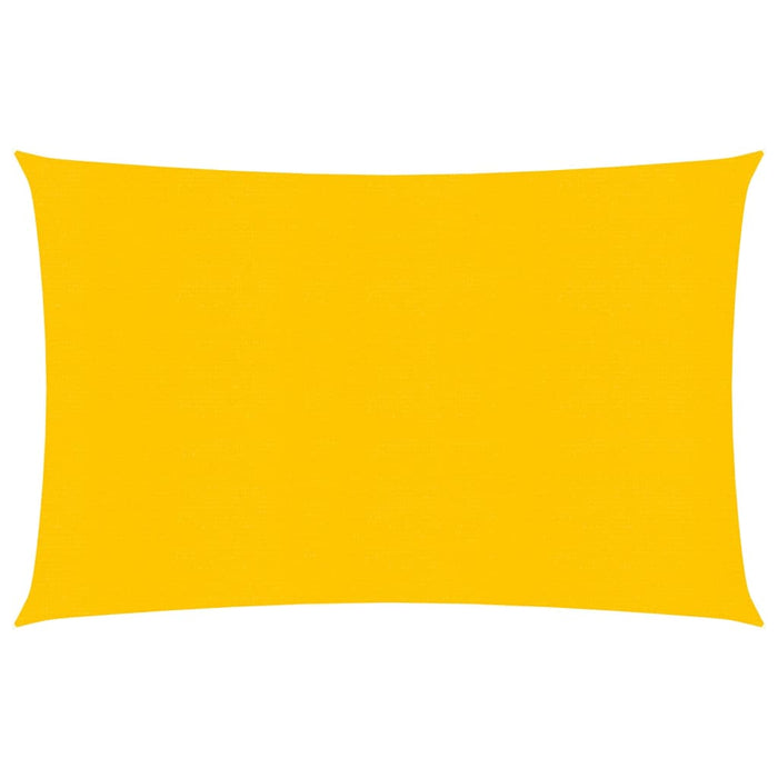 vidaXL Sunshade Sail 160 g/m² Yellow 3x5 m HDPE