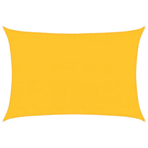 vidaXL Sunshade Sail 160 g/m² Rectangular Yellow 3.5x4.5 m HDPE