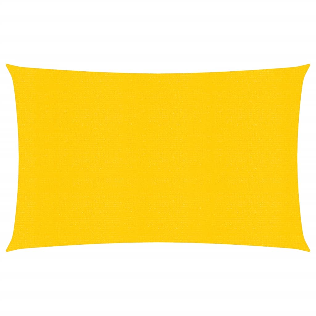 vidaXL Sunshade Sail 160 g/m² Rectangular Yellow 4x6 m HDPE