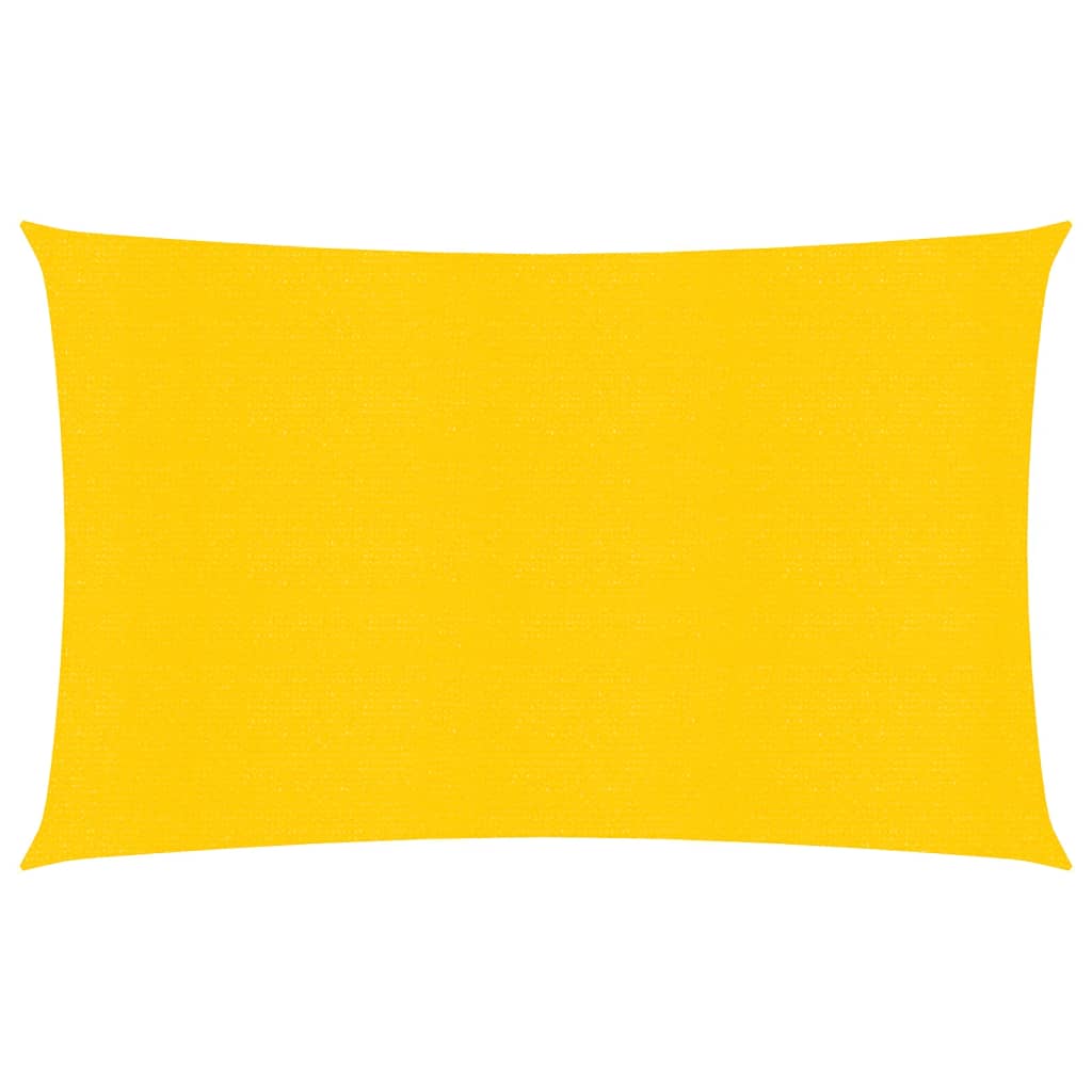 vidaXL Sunshade Sail 160 g/m² Rectangular Yellow 5x7 m HDPE