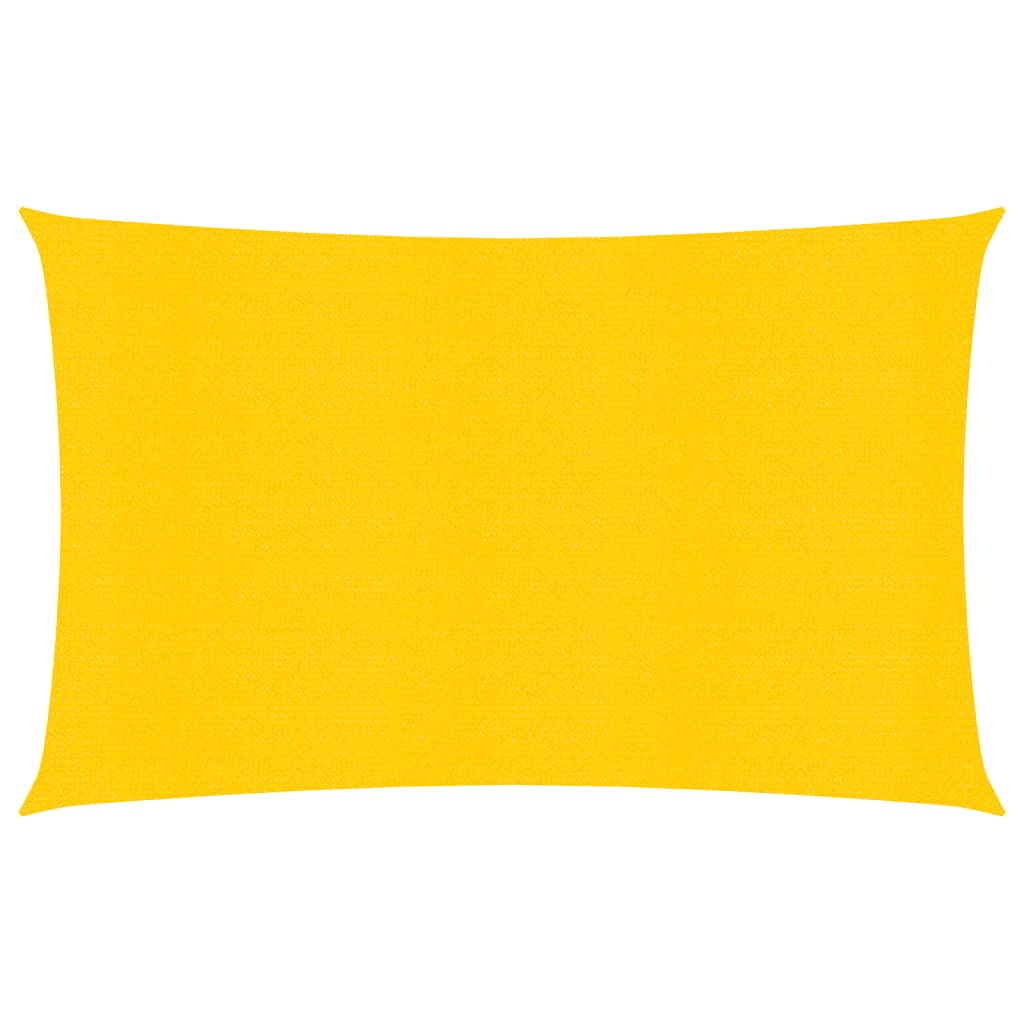 vidaXL Sunshade Sail 160 g/m² Rectangular Yellow 6x8 m HDPE