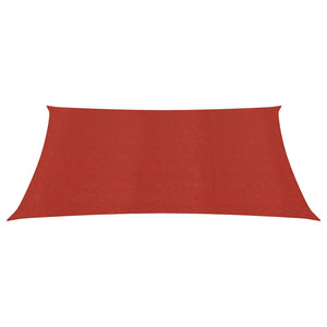 vidaXL Sunshade Sail 160 g/m² Red 2.5x2.5 m HDPE