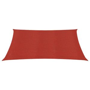 vidaXL Sunshade Sail 160 g/m² Red 2x2.5 m HDPE