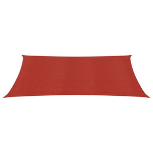 vidaXL Sunshade Sail 160 g/m² Red 2x3 m HDPE