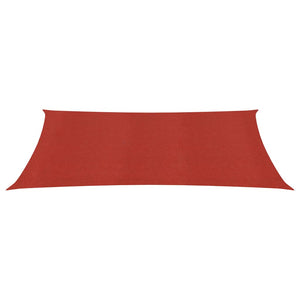 vidaXL Sunshade Sail 160 g/m² Red 2x4 m HDPE