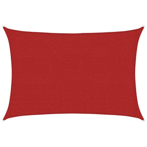 vidaXL Sunshade Sail 160 g/m² Red 2.5x4 m HDPE