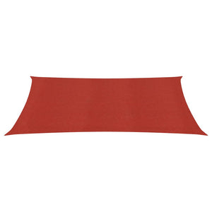 vidaXL Sunshade Sail 160 g/m² Red 2.5x4.5 m HDPE