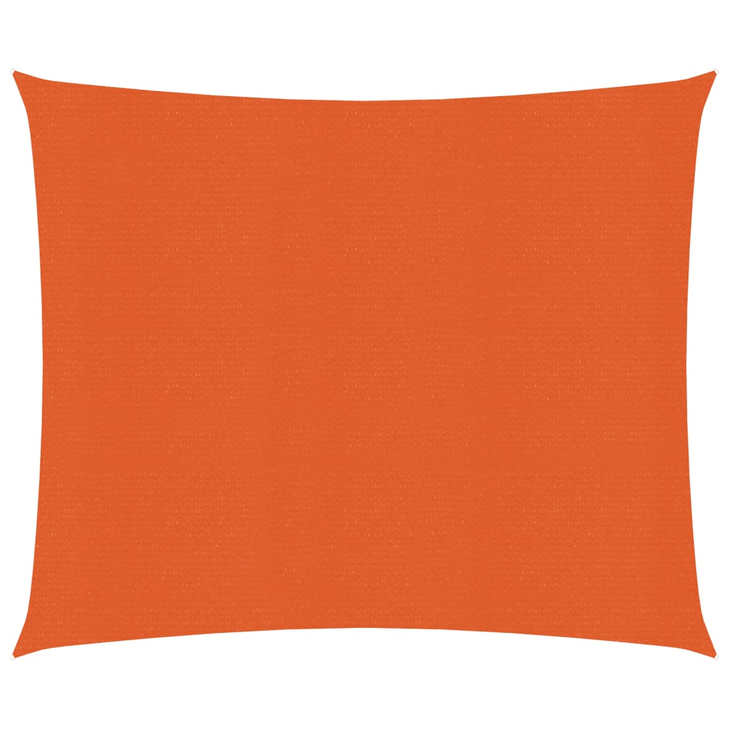 vidaXL Sunshade Sail 160 g/m² Orange 2.5x2.5 m HDPE