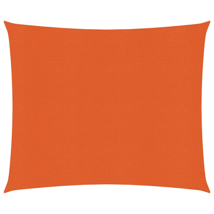 vidaXL Sunshade Sail 160 g/m² Orange 2.5x2.5 m HDPE