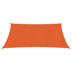 vidaXL Sunshade Sail 160 g/m² Orange 2.5x2.5 m HDPE