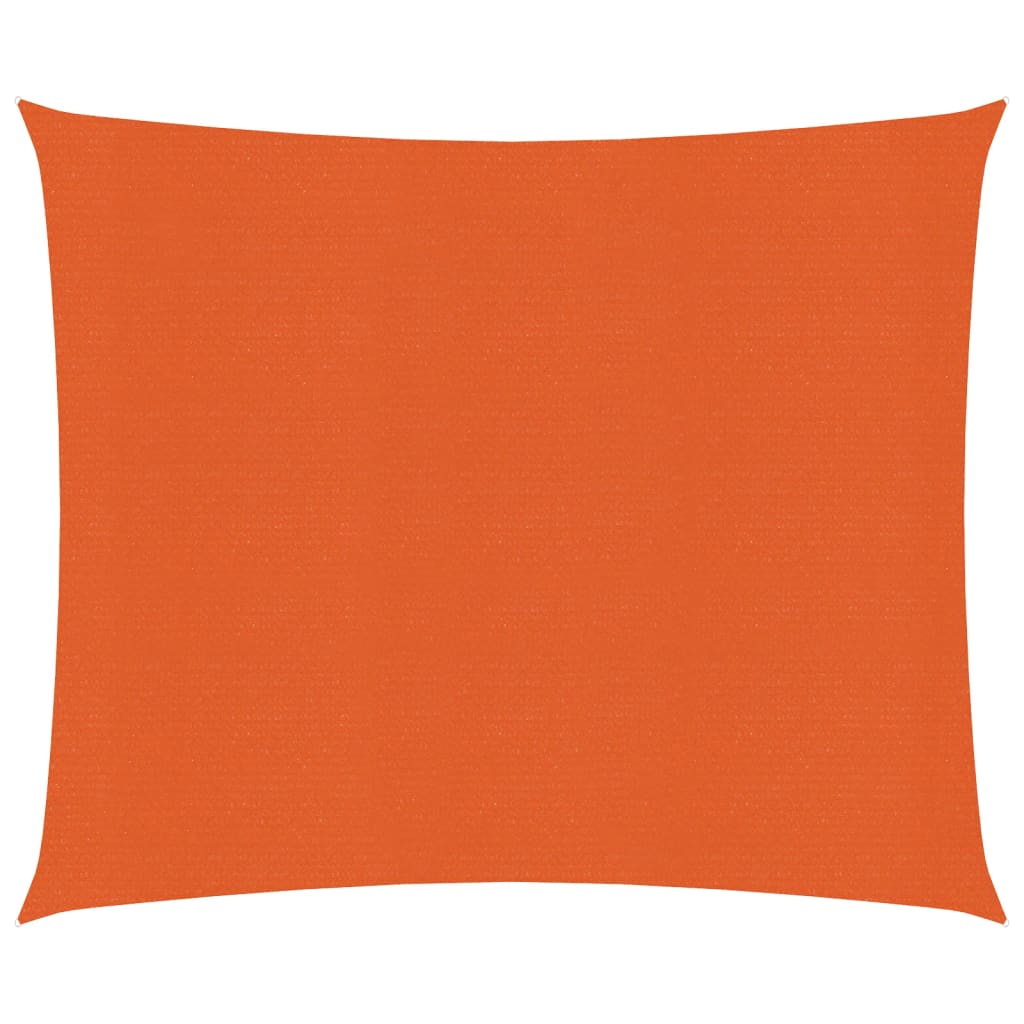 vidaXL Sunshade Sail 160 g/m² Orange 3x3 m HDPE