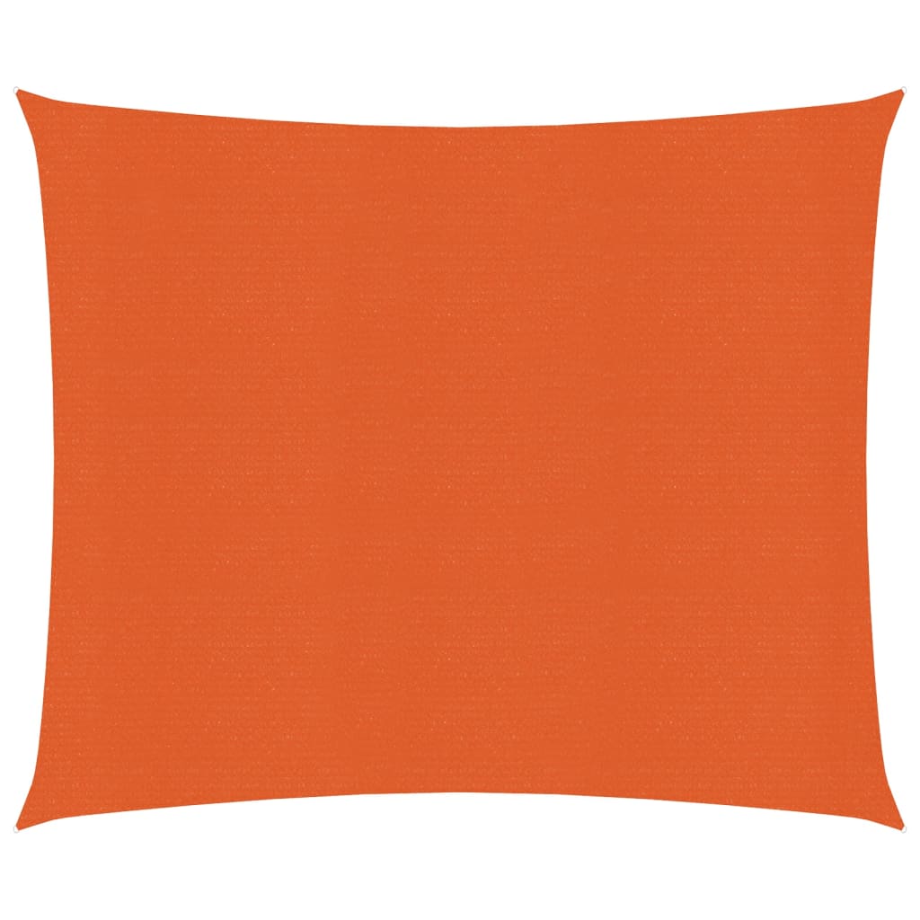 vidaXL Sunshade Sail 160 g/m² Orange 2x2.5 m HDPE