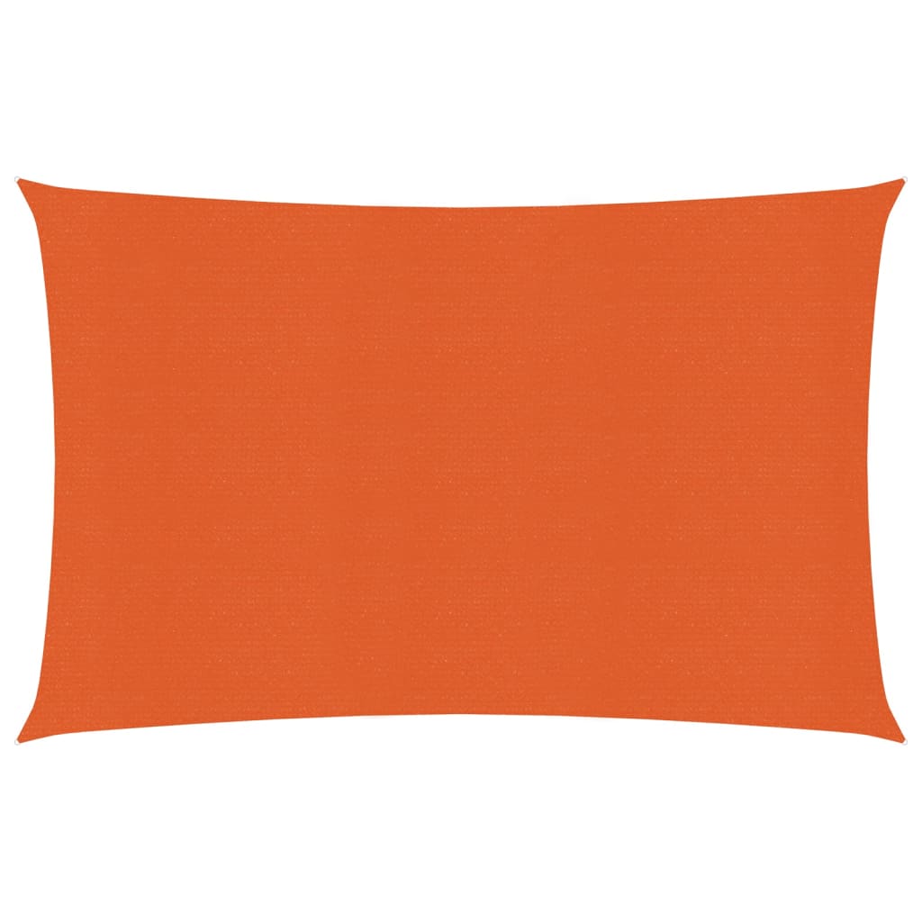 vidaXL Sunshade Sail 160 g/m² Orange 2x3 m HDPE