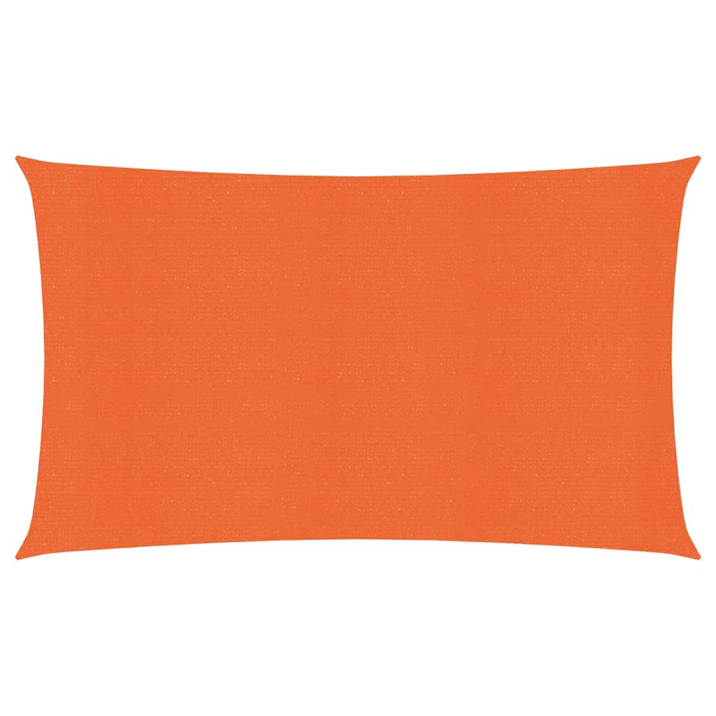 vidaXL Sunshade Sail 160 g/m² Orange 2x5 m HDPE