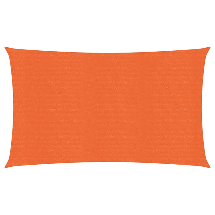 vidaXL Sunshade Sail 160 g/m² Orange 2x5 m HDPE