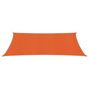 vidaXL Sunshade Sail 160 g/m² Orange 2x5 m HDPE