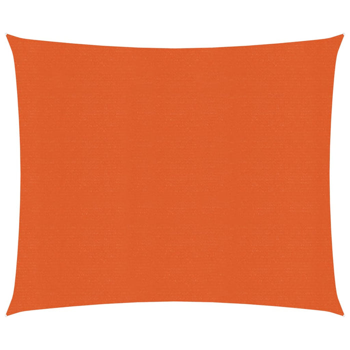 vidaXL Sunshade Sail 160 g/m² Orange 2.5x3 m HDPE